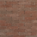 Cobblestone waalformaat 7cm paars-bruin