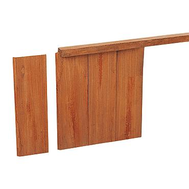 Azobe Hardhouten geschaafde damwand 3.0x20.0x200 cm (werkend 18.5 cm)