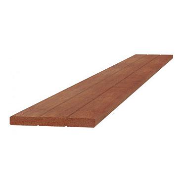 Hardhouten geschaafde plank, met V-groeven, 1.5x14.5x180 cm