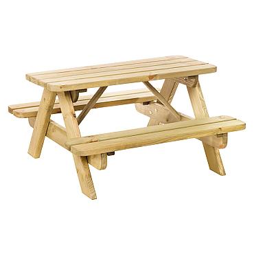 Junior picknicktafel Björn, bladmaat 90x38.5 cm, groen geïmpregneerd