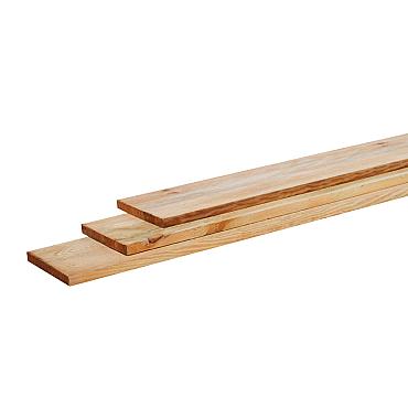 Grenen geschaafde plank 1.5x14x500 cm, groen geïmpregneerd