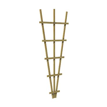 Vuren V-trellis 27-75x189 cm, groen geïmpregneerd