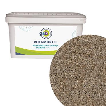 GSB Voegmortel fijn 15 kg - Steengrijs