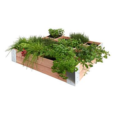 Douglas minigarden vierkante meter 100x100x20 cm, onbehandeld