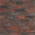 Cobblestone dikformaat 7 cm rood gen.