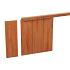 Azobe Hardhouten geschaafde damwand 3.0x20.0x300 cm (werkend 18.5 cm)