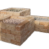 Combiwall Splitton Uno 30x15x12 cm Mont Blanc