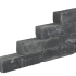 Blockstone 15x15x30 cm Black