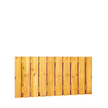 Grenen geschaafd plankenscherm 21-planks 17 mm, 180x89 cm, verticaal recht, groen geïmpregneerd