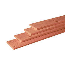 Douglas geschaafde plank 1.6x14x300 cm, groen geïmpregneerd