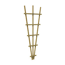 Vuren V-trellis 27-75x189 cm, groen geïmpregneerd