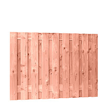 Douglas geschaafd plankenscherm 19-planks 16 mm, 180x130 cm, onbehandeld